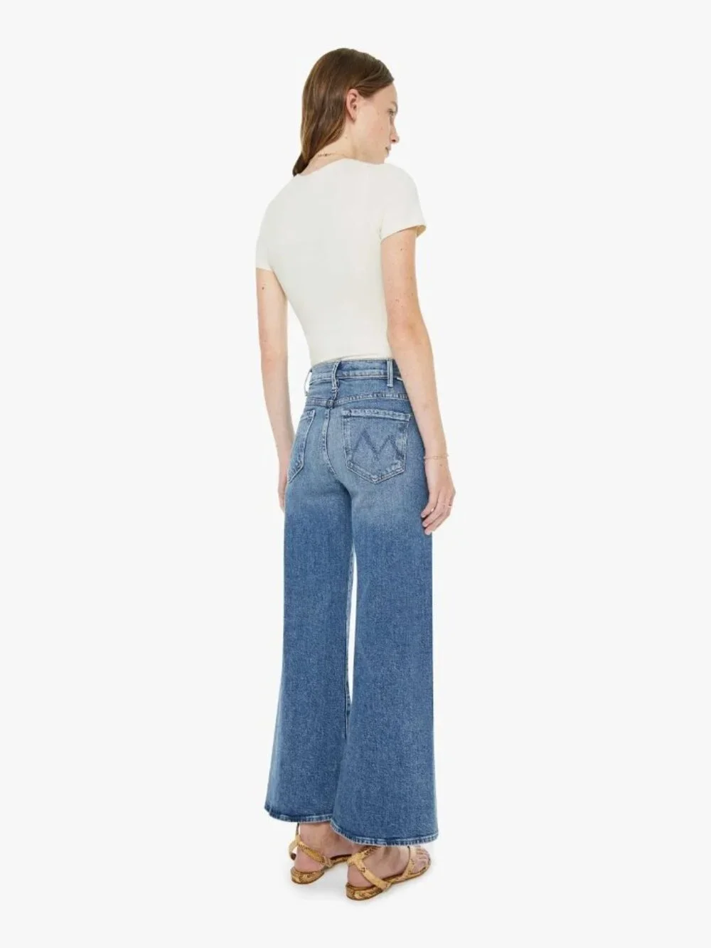 NWT Mother The Hustler Roller Ankle in Slip and Fall Wide Leg Jeans 29 - Picture 4 of 12